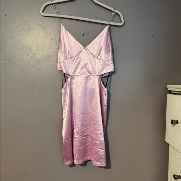 Pink | Shiny | rhinestone Straps | forever 21 | cocktail dress | size M | NWT - Picture 12 of 12